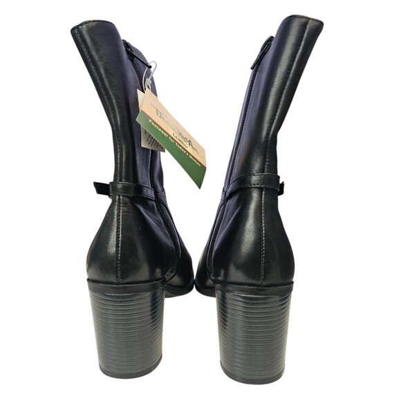 Thom Mcan Leather Heeled Boots Sz 7.5 Womens Style 21913 Black NWT See Descript - Picture 5 of 16